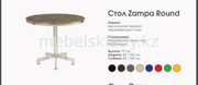 ZAMPA ROUND стол из нержавейки 80/100 (фурниглас) Береке Торг