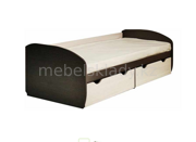 Кровать КД-1.8 с ящиками Венге/Дуб молочный  Росток мебель