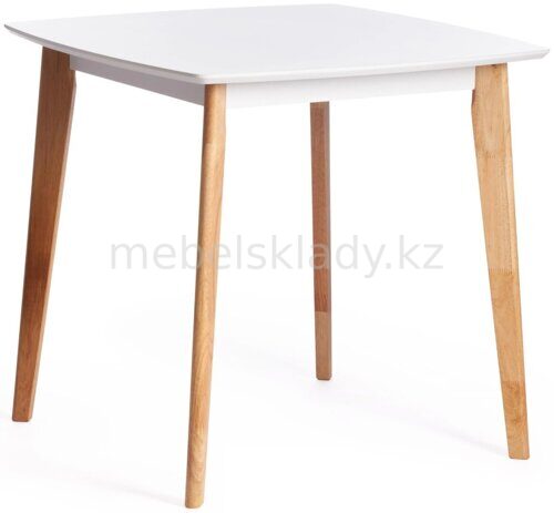 Tetchair стол Claire, 80x80x75 см, белый