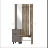 Олива Прихожая ПР-04 Дуб каньон/MF14 Муссон софт, БТС Мебель