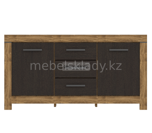 БЕЛЕН_Комод KOM2D3S дуб травиата/дуб болотный корич.