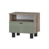 Олива Тумба прикроватная ТБ-14 Дуб каньон/MF12 Эвкалипт софт, БТС Мебель