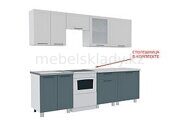 Вектор Бланж/Антрацит 1,7+шкаф над газом 50 см, Кух.комплект со столешницей, СВ Мебель